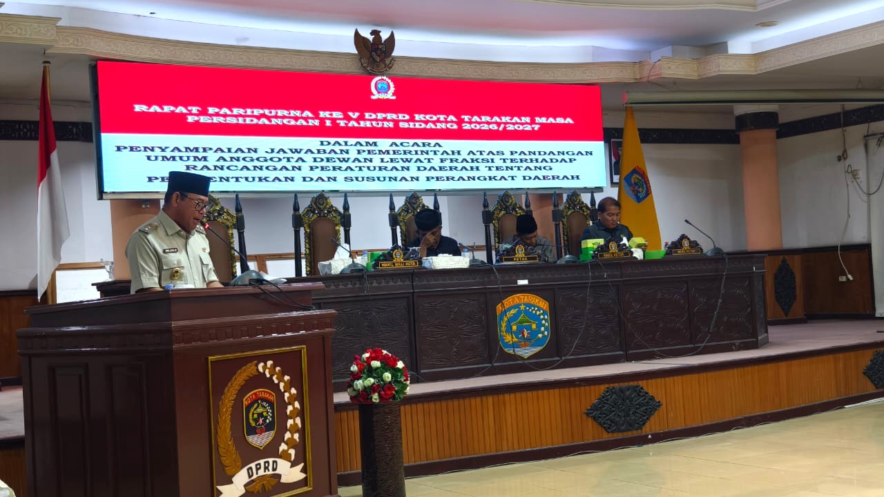 Rapat Paripurna V DPRD Kota Tarakan Masa Persidangan I Tahun Sidang 2026/2027